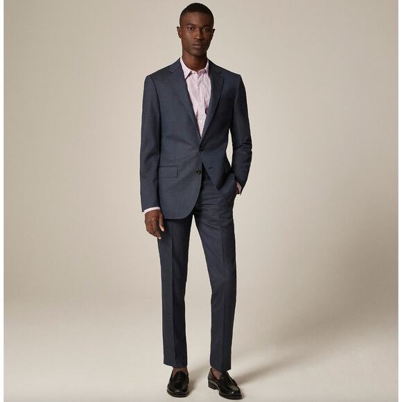 J.Crew Ludlow Slim Fit Suit Jacket Italian Loro Piana Wool Deep Pacific 39R NWT - Picture 6 of 16